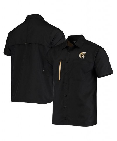 Men's Black Vegas Golden Knights Kickoff Fishing Button-Up Shirt $29.50 Shirts