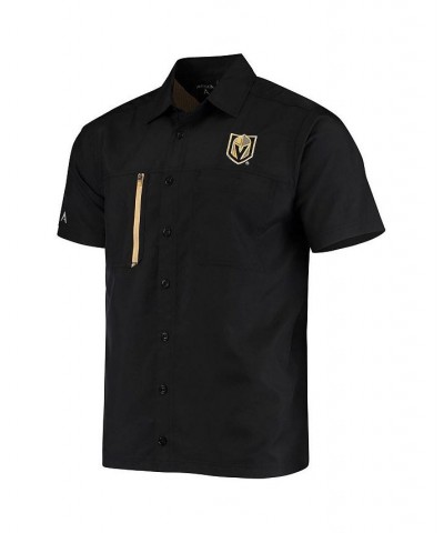 Men's Black Vegas Golden Knights Kickoff Fishing Button-Up Shirt $29.50 Shirts