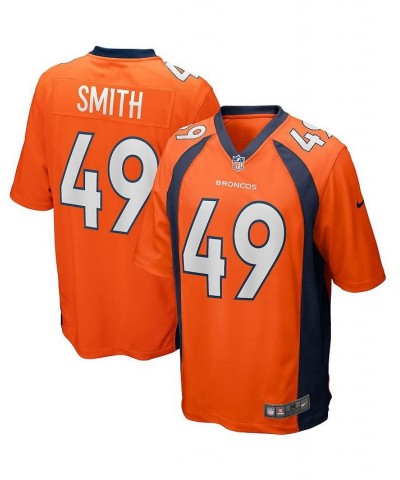 Men's Dennis Smith Orange Denver Broncos Game Retired Player Jersey $64.40 Jersey