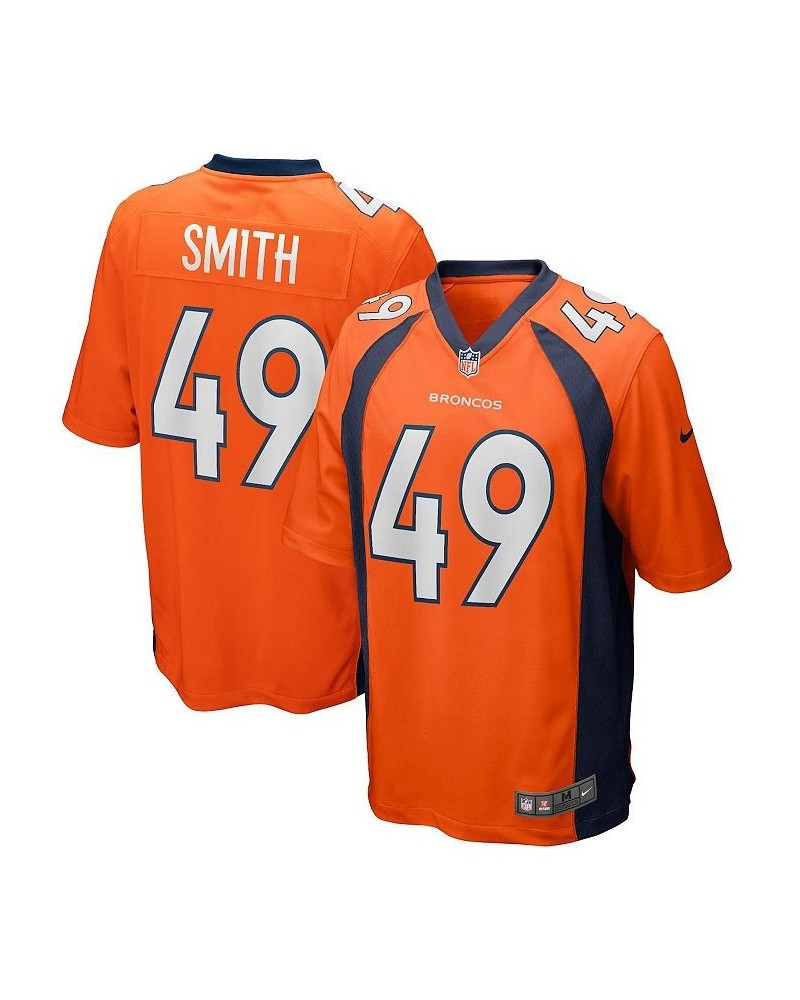 Men's Dennis Smith Orange Denver Broncos Game Retired Player Jersey $64.40 Jersey