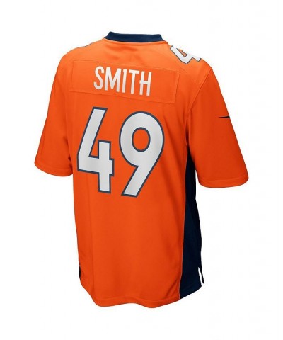 Men's Dennis Smith Orange Denver Broncos Game Retired Player Jersey $64.40 Jersey