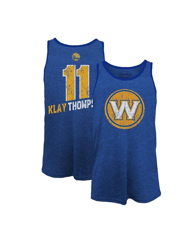 Men's Klay Thompson Royal Golden State Warriors Name and Number Tri-Blend Tank Top $23.03 T-Shirts