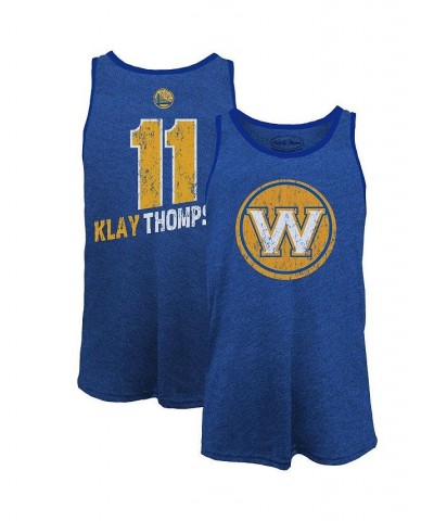 Men's Klay Thompson Royal Golden State Warriors Name and Number Tri-Blend Tank Top $23.03 T-Shirts