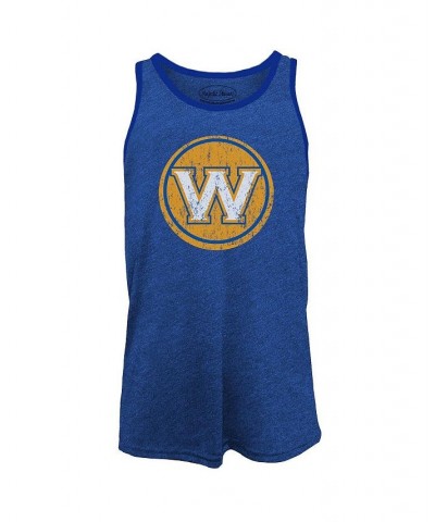 Men's Klay Thompson Royal Golden State Warriors Name and Number Tri-Blend Tank Top $23.03 T-Shirts