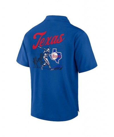 Men's Branded Royal Texas Rangers Proven Winner Camp Button-Up Shirt $32.47 Shirts