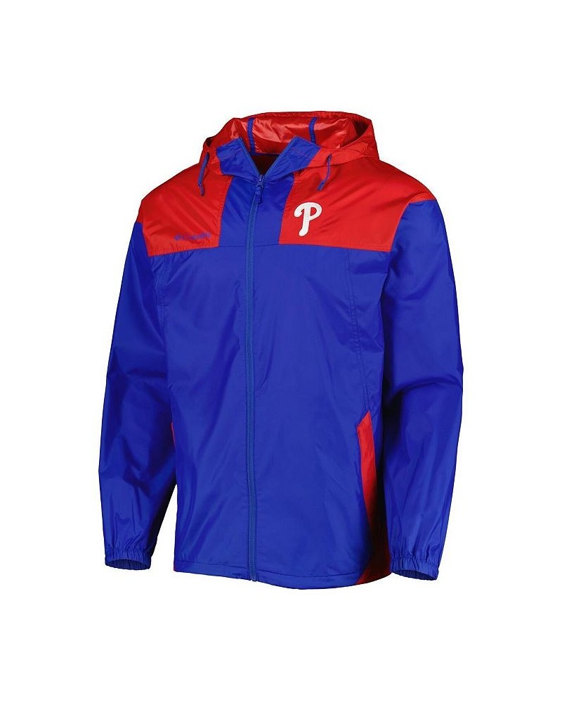 Men's Royal, Red Philadelphia Phillies Omni-Shade Flash Forward Challenger Full-Zip Windbreaker Jacket $45.89 Jackets