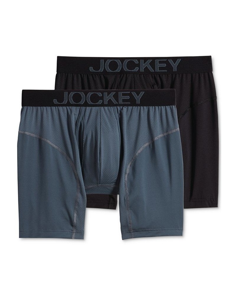 Men's 2-Pk. RapidCool™ Boxer Briefs Gray $13.40 Underwear