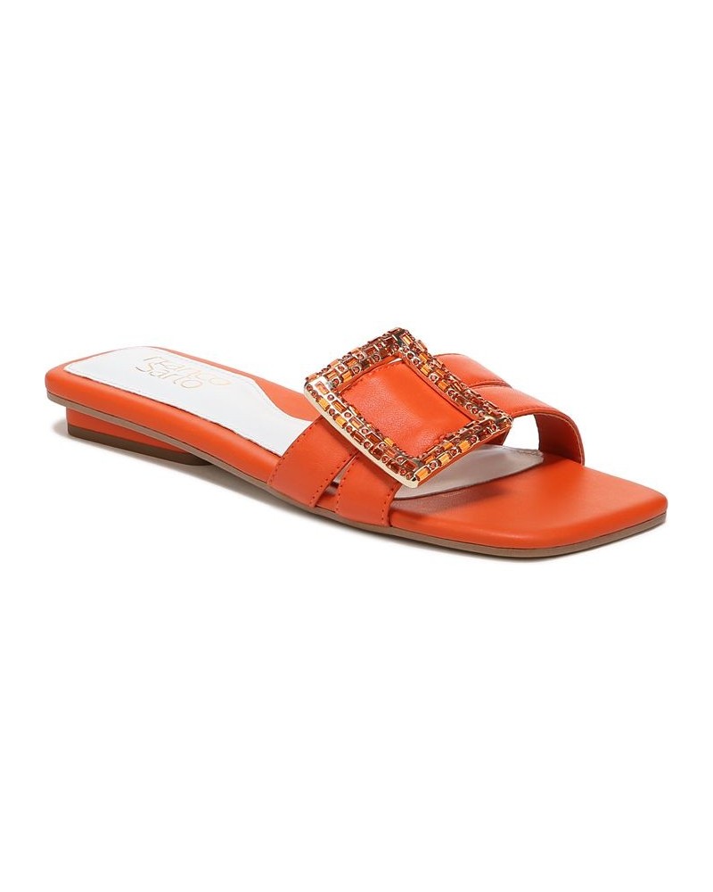 Nalani Slide Sandals Orange $47.60 Shoes