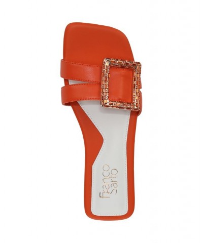 Nalani Slide Sandals Orange $47.60 Shoes