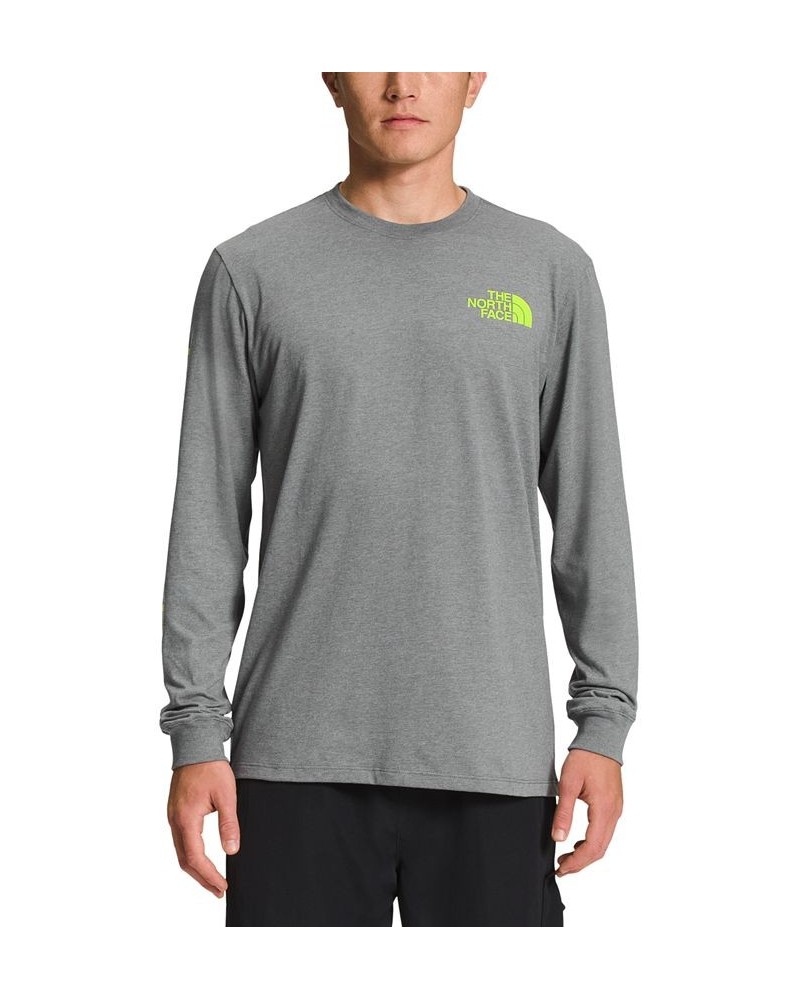 Men's Logo Graphic Long-Sleeve T-Shirt Gray $22.50 T-Shirts