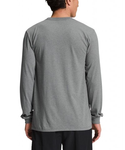 Men's Logo Graphic Long-Sleeve T-Shirt Gray $22.50 T-Shirts