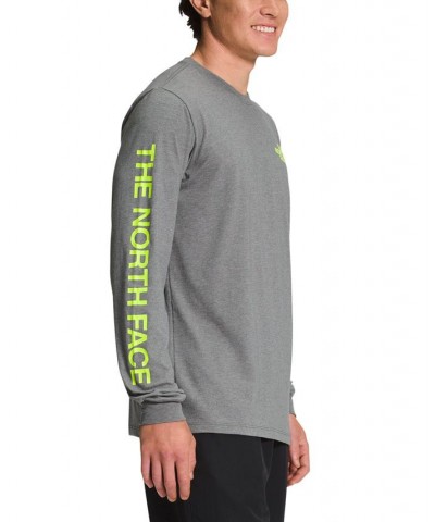 Men's Logo Graphic Long-Sleeve T-Shirt Gray $22.50 T-Shirts