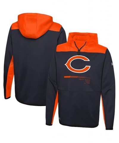 Men's Navy Chicago Bears Combine Authentic Hard Hitter Pullover Hoodie $23.10 Sweatshirt