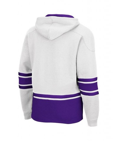 Men's White Northwestern Wildcats Lace Up 3.0 Pullover Hoodie $33.75 Sweatshirt