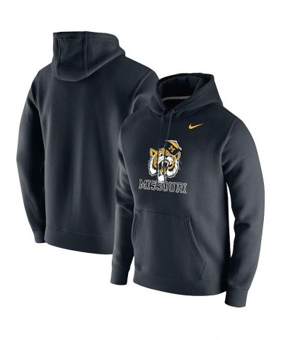 Men's Black Missouri Tigers Vintage-Like School Logo Pullover Hoodie $46.74 Sweatshirt