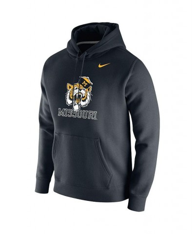 Men's Black Missouri Tigers Vintage-Like School Logo Pullover Hoodie $46.74 Sweatshirt