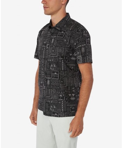 Men's Mythic Lines Button-Up Shirt Black $30.47 Shirts