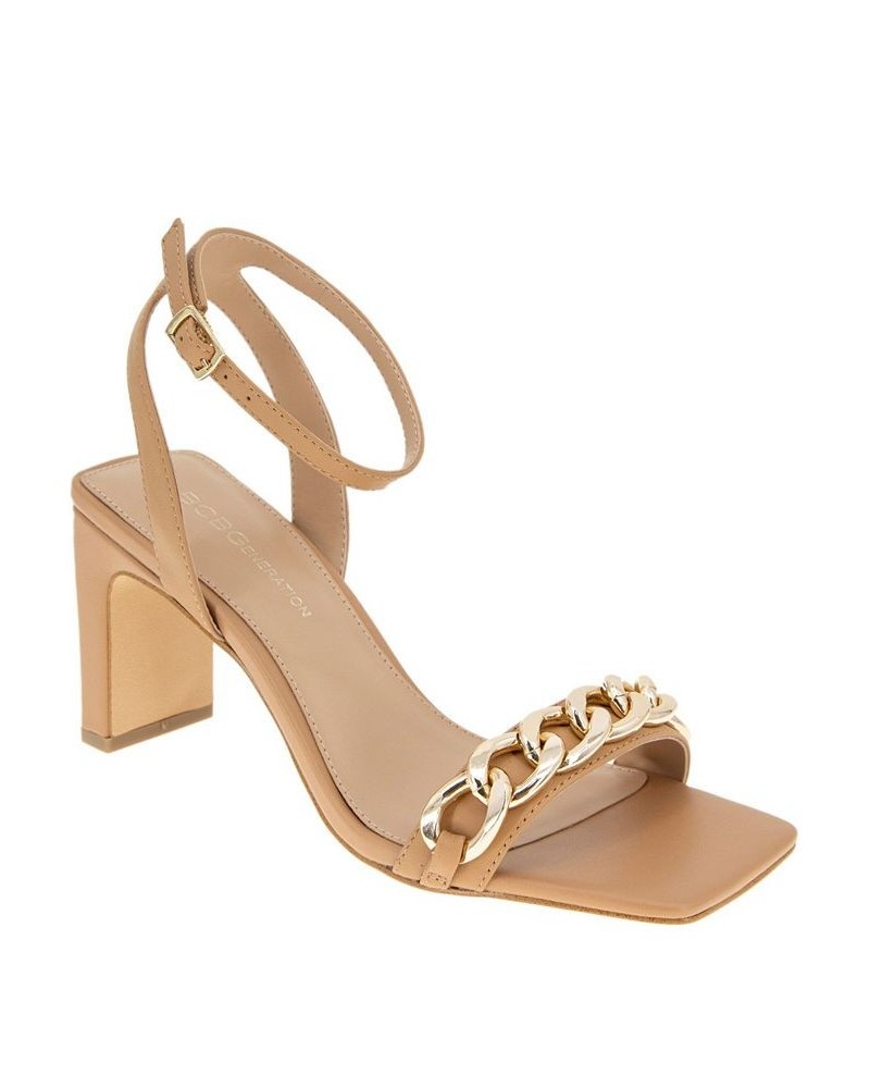 Women's Finda Sandals Tan/Beige $52.89 Shoes