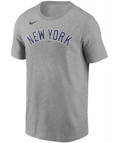 Men's Aaron Judge Gray New York Yankees Name Number T-shirt $22.50 T-Shirts