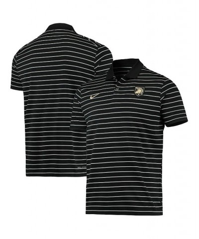 Men's Black Army Black Knights Victory Stripe Performance Polo Shirt $36.00 Polo Shirts