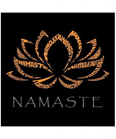 Men's Word Art Namaste Crewneck Sweatshirt Black $25.49 Sweatshirt