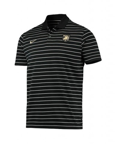 Men's Black Army Black Knights Victory Stripe Performance Polo Shirt $36.00 Polo Shirts