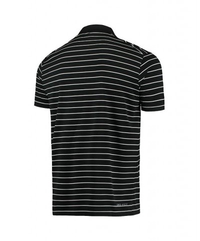 Men's Black Army Black Knights Victory Stripe Performance Polo Shirt $36.00 Polo Shirts