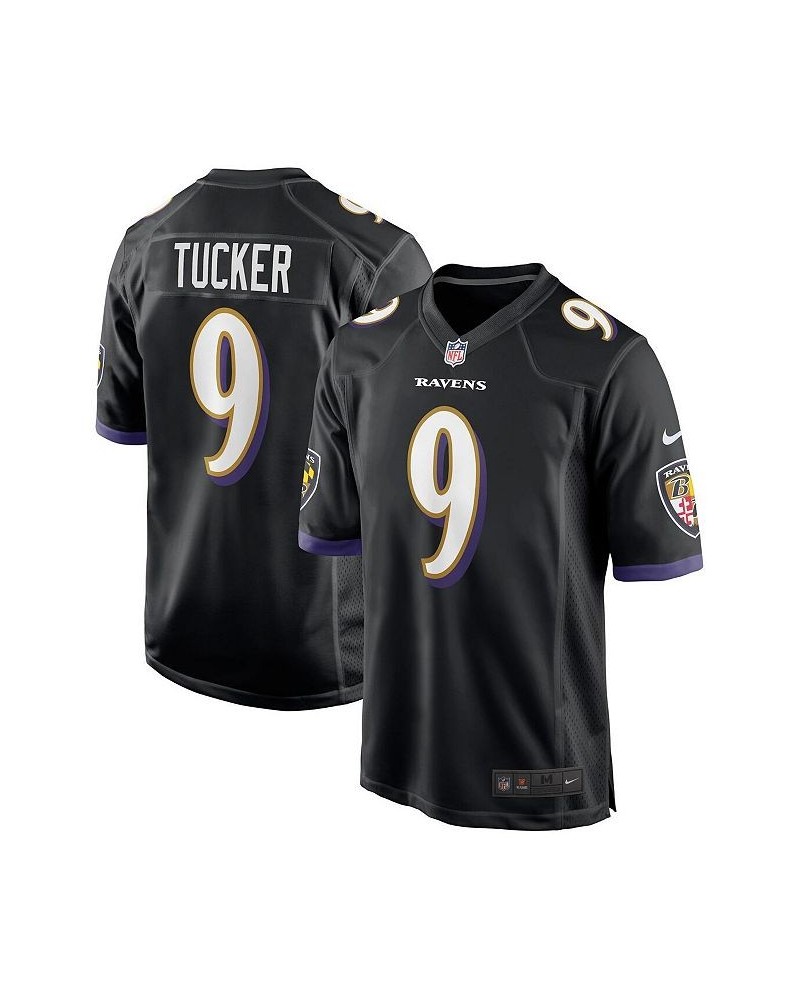 Men's Justin Tucker Black Baltimore Ravens Player Game Jersey $70.00 Jersey