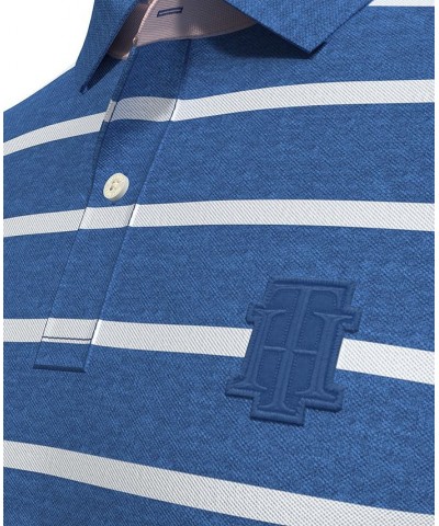 Men's Classic Fit Striped Short-Sleeve Ivy Polo Shirt PD03 $25.33 Polo Shirts