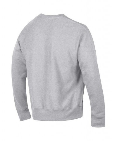 Men's Heathered Gray Ohio State Buckeyes Arch Reverse Weave Pullover Sweatshirt $37.40 Sweatshirt