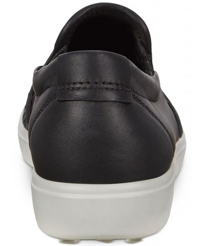 Women's Soft 7 Woven Slip-On Sneakers Black $75.60 Shoes