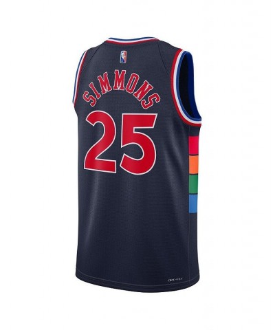 Men's Ben Simmons Navy Philadelphia 76ers 2021/22 Swingman Jersey - City Edition $34.24 Jersey