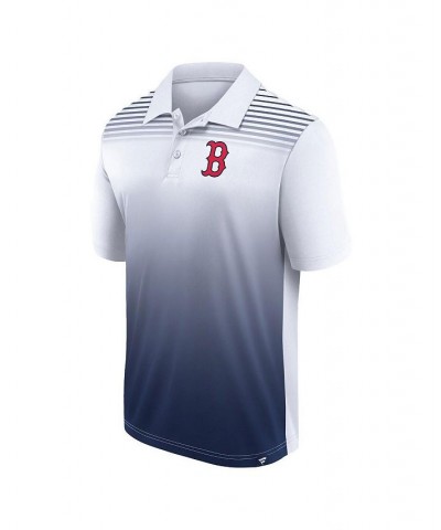 Men's White, Navy Boston Red Sox Big and Tall Sublimated Polo Shirt $30.00 Polo Shirts