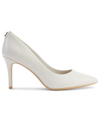 Women's Royale Pointed-Toe Patent Dress Pumps White $54.74 Shoes