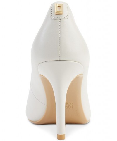 Women's Royale Pointed-Toe Patent Dress Pumps White $54.74 Shoes