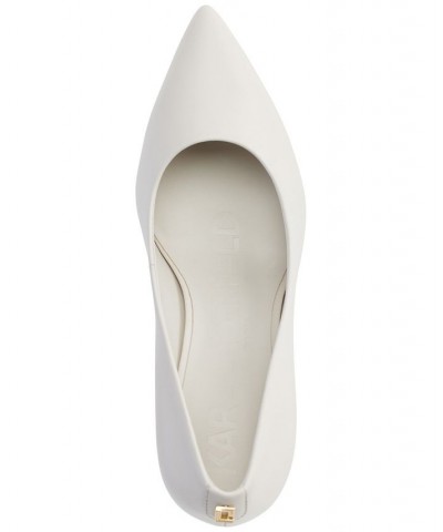 Women's Royale Pointed-Toe Patent Dress Pumps White $54.74 Shoes