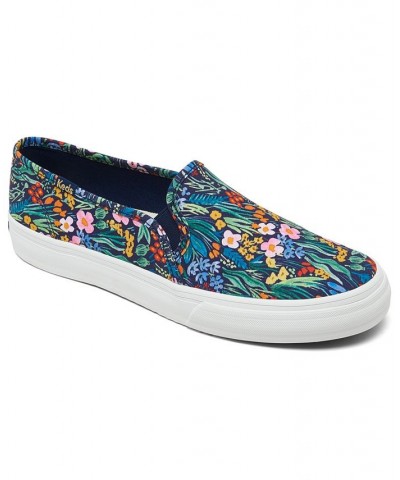 Women's x Rifle Paper Co. Double Decker Garden Party Canvas Slip-On Casual Sneakers Multi $36.90 Shoes