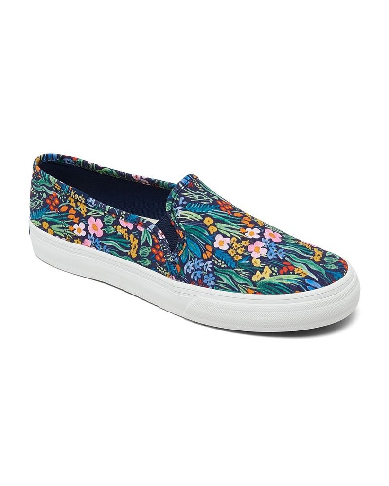 Women's x Rifle Paper Co. Double Decker Garden Party Canvas Slip-On Casual Sneakers Multi $36.90 Shoes