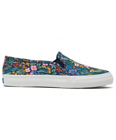 Women's x Rifle Paper Co. Double Decker Garden Party Canvas Slip-On Casual Sneakers Multi $36.90 Shoes