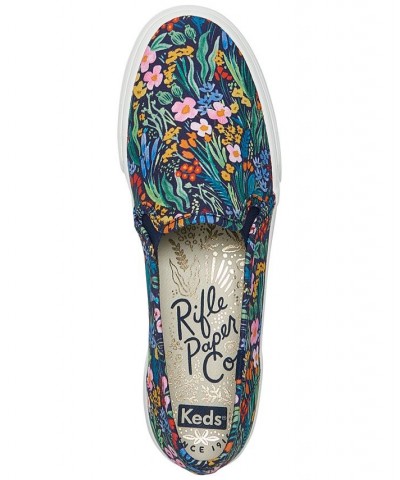 Women's x Rifle Paper Co. Double Decker Garden Party Canvas Slip-On Casual Sneakers Multi $36.90 Shoes