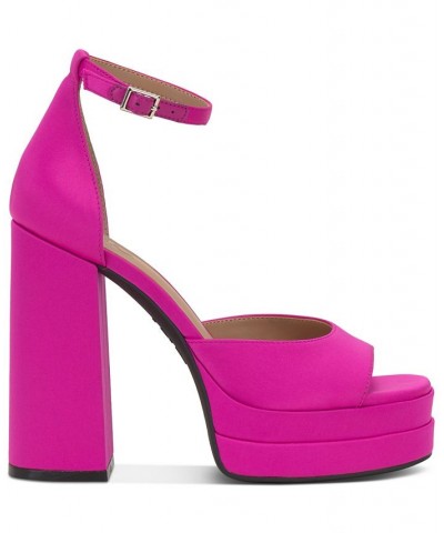 Women's Arya Platform Sandals Pink $32.85 Shoes