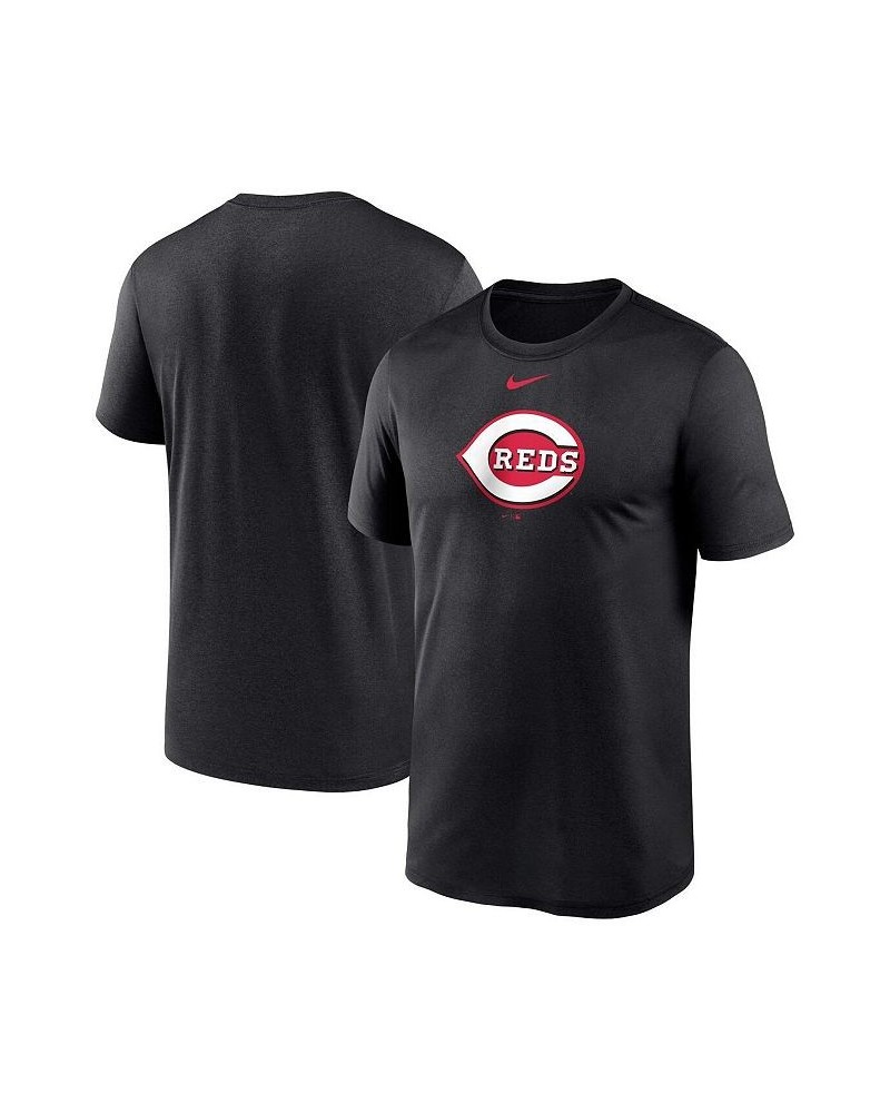 Men's Black Cincinnati Reds Big and Tall Logo Legend Performance T-shirt $23.00 T-Shirts