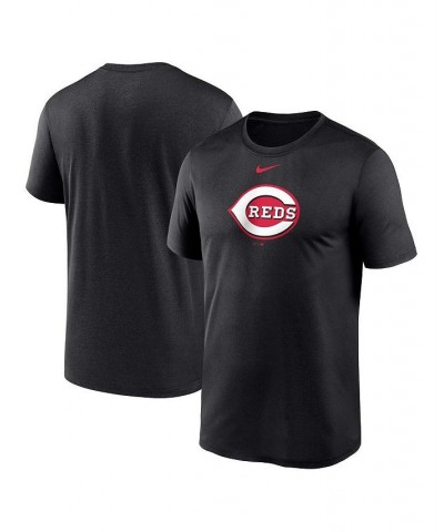 Men's Black Cincinnati Reds Big and Tall Logo Legend Performance T-shirt $23.00 T-Shirts