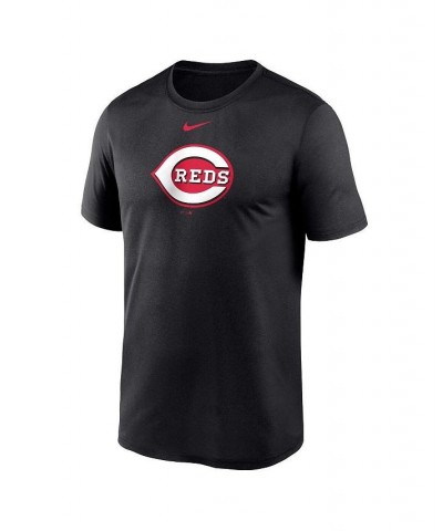 Men's Black Cincinnati Reds Big and Tall Logo Legend Performance T-shirt $23.00 T-Shirts