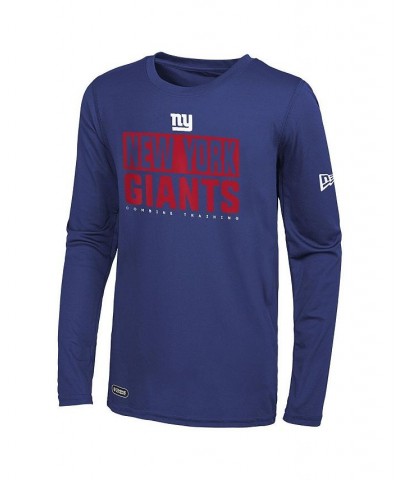 Men's Royal New York Giants Combine Authentic Offsides Long Sleeve T-shirt $32.44 T-Shirts