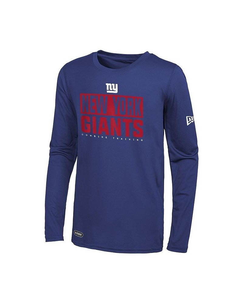 Men's Royal New York Giants Combine Authentic Offsides Long Sleeve T-shirt $32.44 T-Shirts