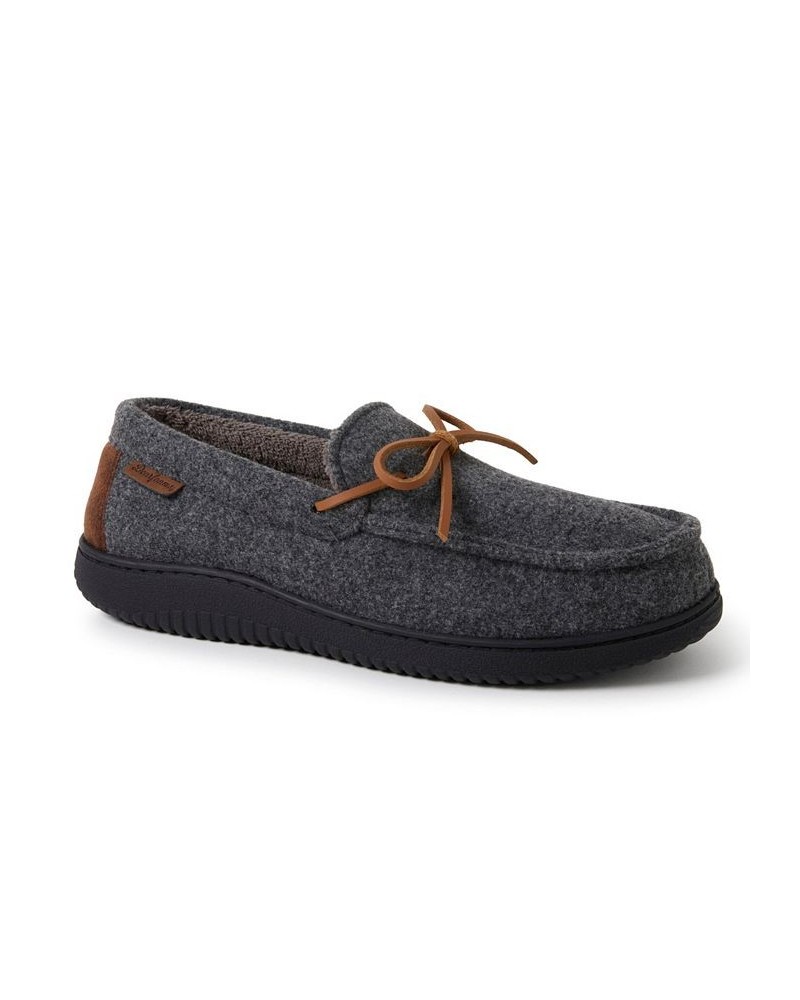 Men's Woodstock Energy Return Moccasin Slippers Gray $37.60 Shoes