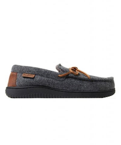 Men's Woodstock Energy Return Moccasin Slippers Gray $37.60 Shoes