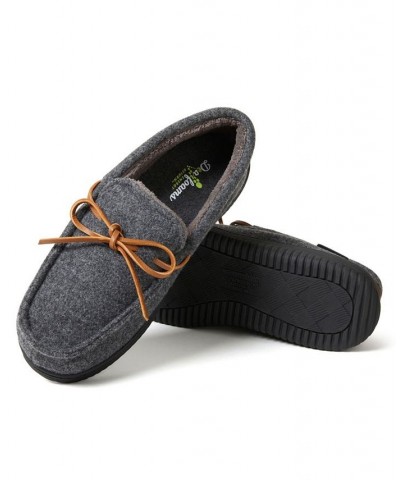 Men's Woodstock Energy Return Moccasin Slippers Gray $37.60 Shoes