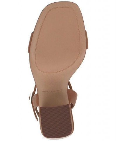 Herrica Ankle-Strap Slingback Two-Piece City Sandals Brown $54.00 Shoes